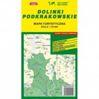 Dolinki podkrakowskie mapa turystyczna - okładka książki