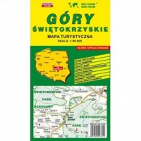 Góry Świętokrzyskie mapa turystyczna - okładka książki