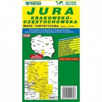 Jura krakowsko-częstochowska mapa - okładka książki