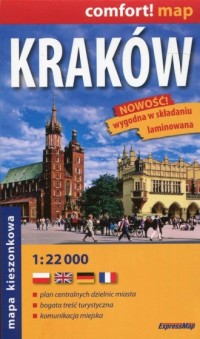 Kraków mapa kieszonkowa 1:22 000 - okładka książki