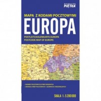 Europa. Mapa kodów pocztowych 1:5 - okładka książki