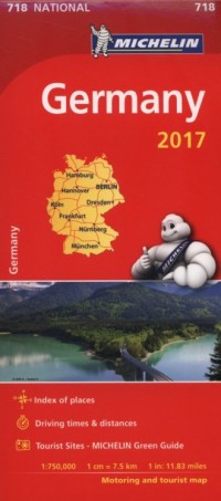 Mapa Germany  1:750 000 2017 - okładka książki