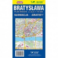 Bratysława. Mapa składana 1:19 - okładka książki