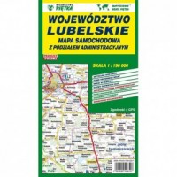 Województwa lubelskie. Mapa administracyjno-samochodowa - okładka książki