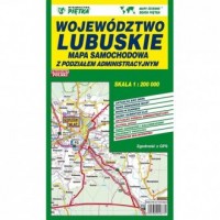 Województwo lubuskie. Mapa administracyjno-samochodowa - okładka książki