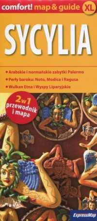 Sycylia 2w1 przewodnik i mapa - okładka książki