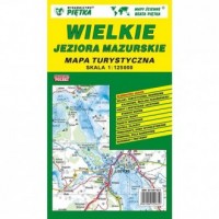 Wielkie Jeziora Mazurskie mapa - okładka książki