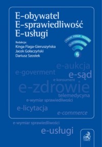 E-obywatel E-sprawiedliwość E-usługi - okładka książki