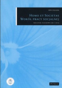 Homo et societas. Wokół pracy socjalnej. - okładka książki