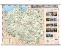 Polska niezwykła mapa ścienna dla - okładka książki