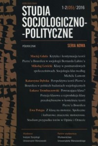 Studia Socjologiczno-Polityczne - okładka książki