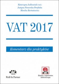 VAT 2017. Komentarz dla praktyków - okładka książki