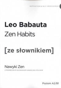 Zen habits. Wersja angielska z - okładka książki