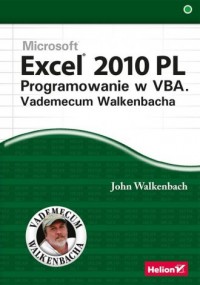 Excel 2010 PL Programowanie w VBA - okładka książki