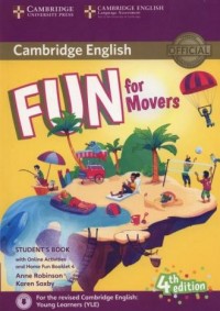 Fun for Movers Students Book + Online Activities + Audio + Home Fun Booklet 4