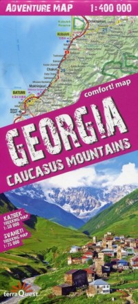 Georgia adventure map 1:400 000 - okładka książki
