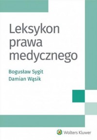 Leksykon prawa medycznego - okładka książki