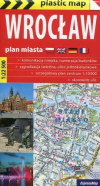 Wrocław plan miasta 1:22 500 - okładka książki