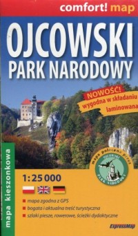 Ojcowski Park Narodowy mapa kieszonkowa - okładka książki