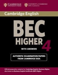Cambridge BEC Higher 4 Students - okładka podręcznika