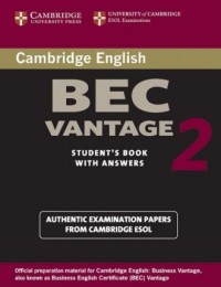 Cambridge BEC Vantage 2 Students - okładka podręcznika