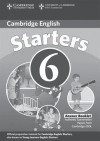 Cambridge English Starters 6 Answer - okładka podręcznika