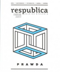 Res publica nowa 1/2017 Prawda - okładka książki