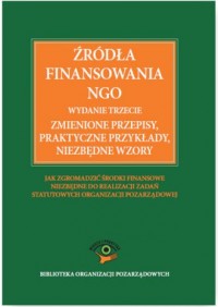 Źródła finansowania NGO - okładka książki