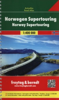 Atlas samochodowy Norwegia 1:400 - okładka książki