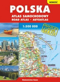 Atlas samochodowy Polska 1:500 - okładka książki