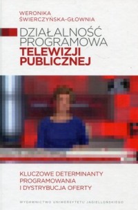 Działalność programowa telewizji - okładka książki