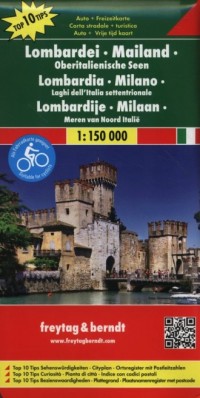 Lombardia Mediolan mapa samochodowo - okładka książki