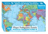 Puzzle 260 Mapa polityczna świata - zdjęcie zabawki, gry