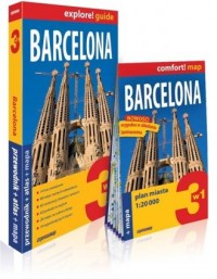 Barcelona explore! Guide 3w1: przewodnik - okładka książki