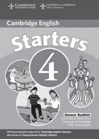 Cambridge English Starters 4 Answer - okładka podręcznika