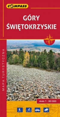 Góry Świętokrzyskie - mapa laminowana - okładka książki