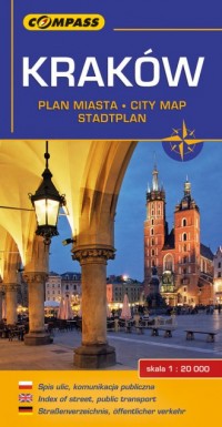 Kraków - plan miasta - okładka książki