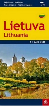 Litwa mapa samochodowa 1:600 000 - okładka książki