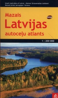 Łotwa atlas samochodowy 1:200 000 - okładka książki