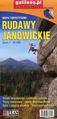 Rudawy Janowickie mapa turystyczna - okładka książki
