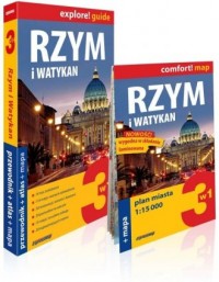 Rzym i Watykan explore! Guide 3w1: - okładka książki