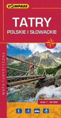Tatry polskie i słowackie - mapa - okładka książki