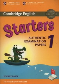 Cambridge English Starters 1 Students - okładka podręcznika