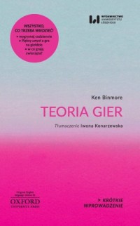 Teoria gier - okładka książki