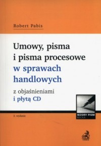 Umowy, pisma i pisma procesowe - okładka książki