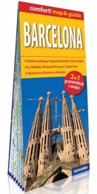 Barcelona 2w1 - przewodnik i mapa - okładka książki