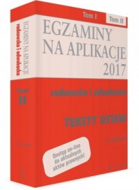 Egzaminy na aplikacje radcowska - okładka książki