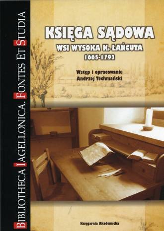 Księga sądowa wsi Wysoka k. Łańcuta - okładka książki
