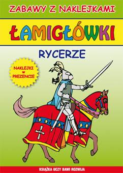 Łamigłówki. Rycerze. Naklejki w - okładka książki