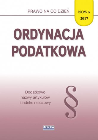 Ordynacja podatkowa 2017. Stan - okładka książki